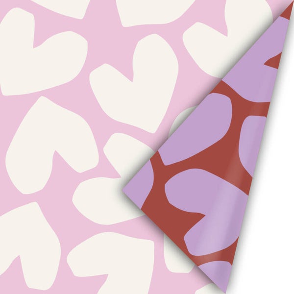 Cadeaupapier | 30 cm | XL Solo Hearts | Colorful