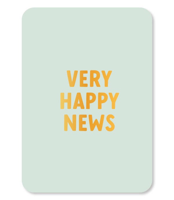 Ansichtkaart | Very happy news