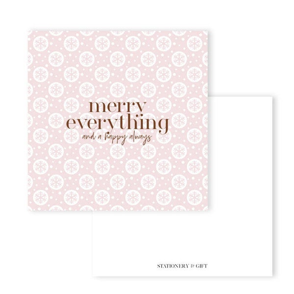Kaart Vierkant | Merry Everything and a happy always