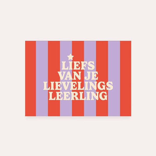 Ansichtkaart | Lievelings leerling
