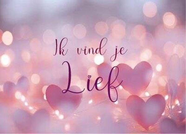 Ansichtkaart | Ik vind je lief