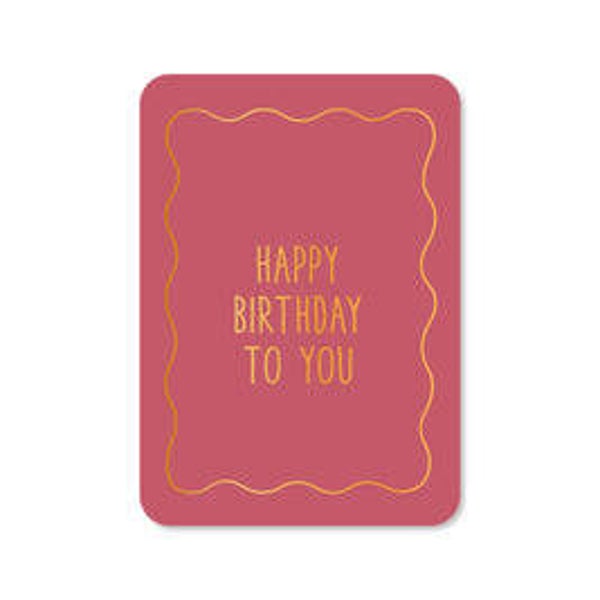Ansichtkaart | Happy Birthday to you | List