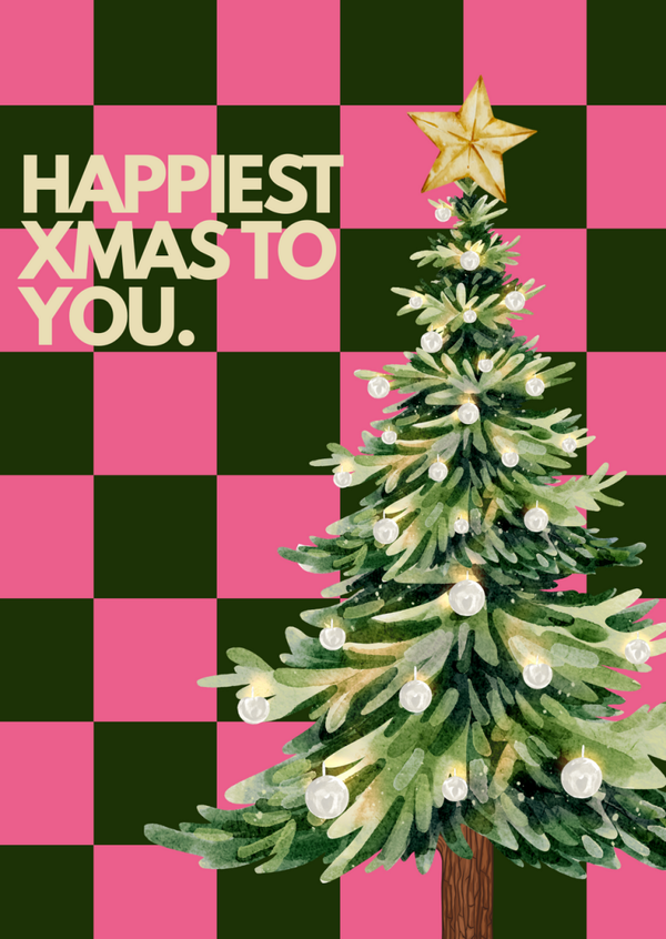 Ansichtkaart | Happiest xmas to you