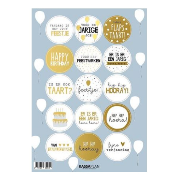 Stickervel | Verjaardag
