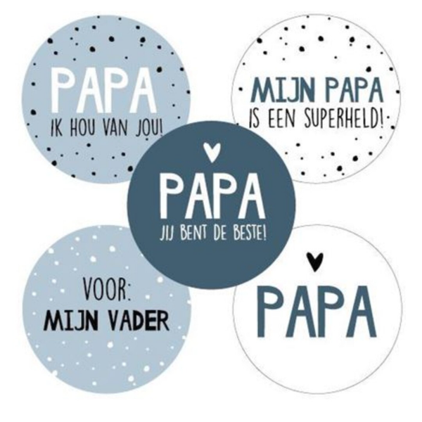 Sticker Set | 40 mm | Papa | mix