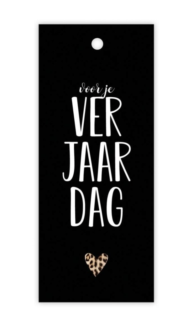 Cadeau Label Dubbel | Wild | Voor je verjaardag