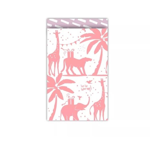 Cadeau Zakje | 12 x 19 | Tropical Party | neon