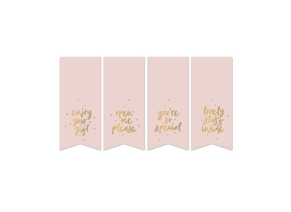 Sticker Label | Vaantjes | Sweet Message | Pink