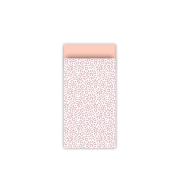 Cadeau Zakje | 12 x 19 | Ethnic Flowers | Pink Neon