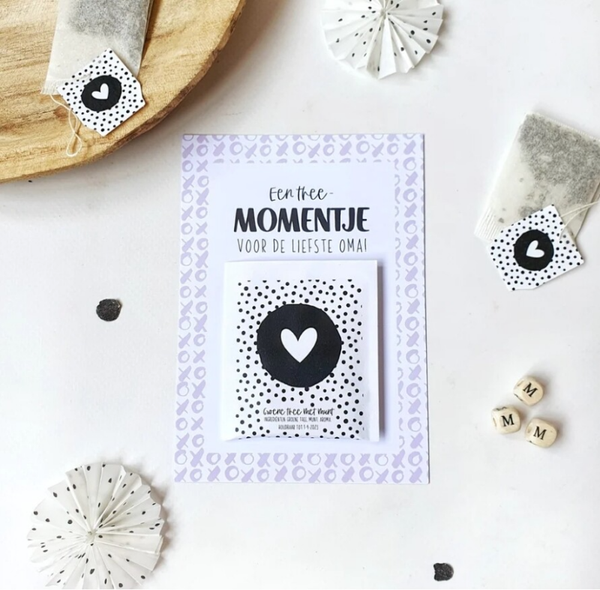 Kaart Extra | Een thee momentje voor de liefste oma