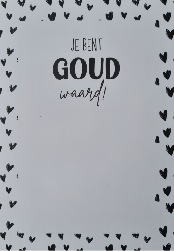 DIY | Kaart | Jij bent goud waard