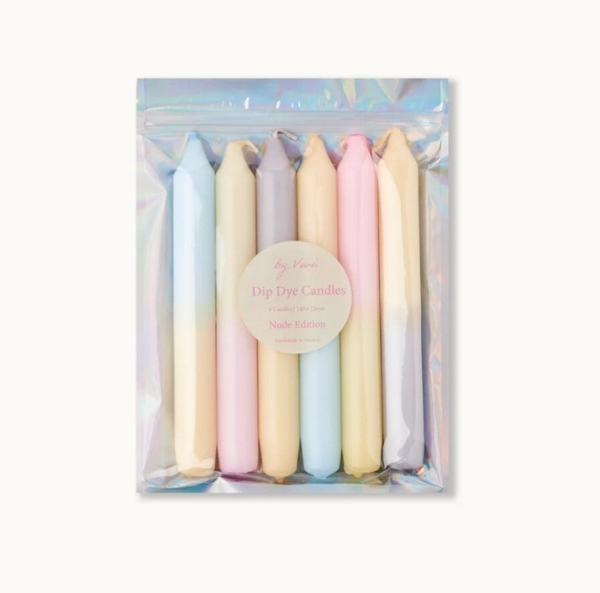 Dip Dye Kaarsen Set | Nude