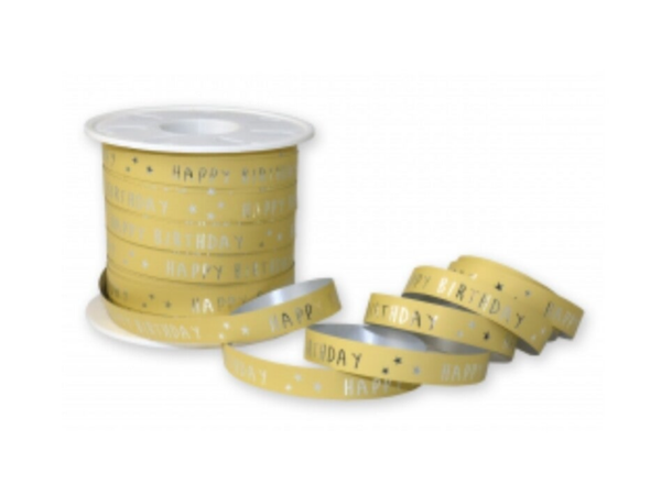 Cadeau Lint | Paporlene | Happy Birthday | Yellow