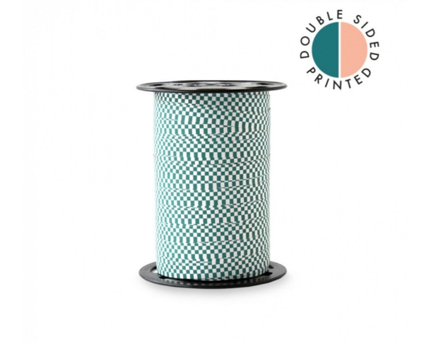 Cadeau Lint | Paporlene | Check | Jade Blue Peach