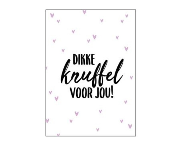 Kaart Enkel | Dikke knuffel voor jou!