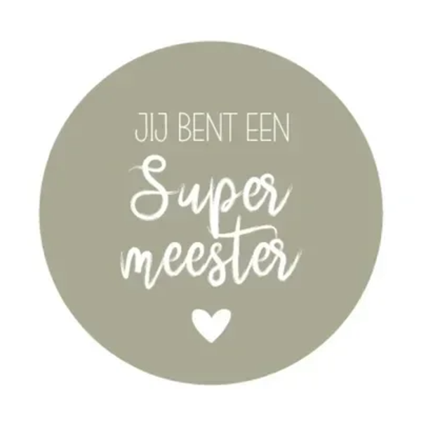 Onderzetter | Jij bent een super meester | Green
