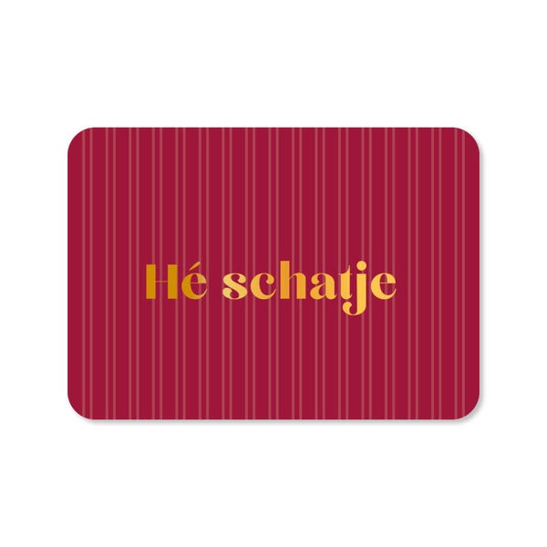 Ansichtkaart | Liggend | He schatje | Stripes