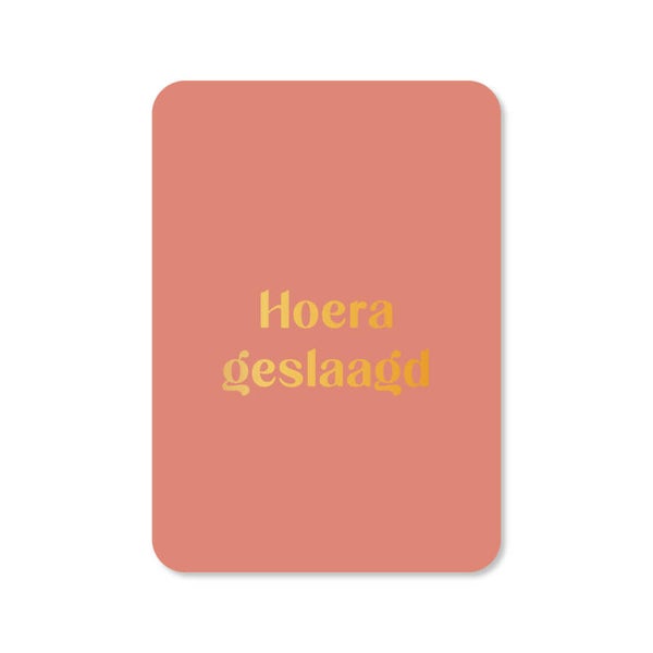 Ansichtkaart | Hoera geslaagd