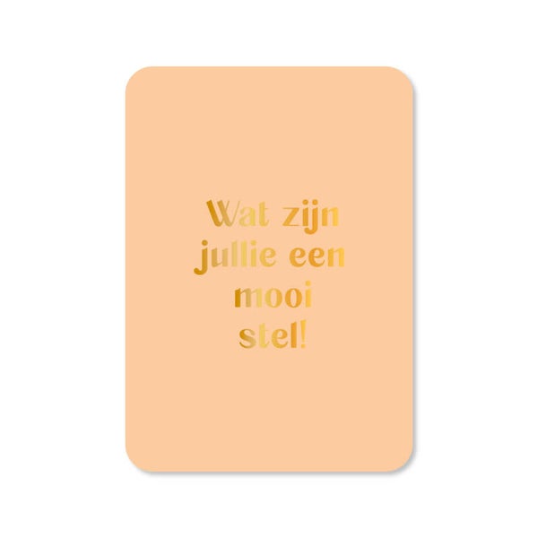 Ansichtkaart | Wat zijn jullie een mooi stel!
