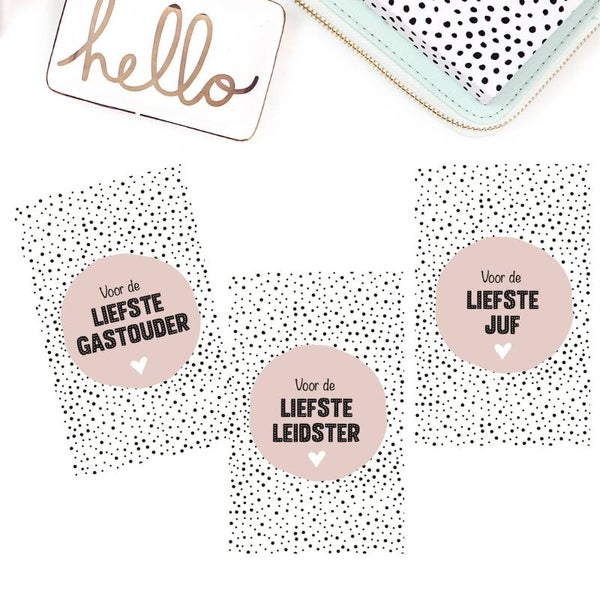 Cadeau Kaartje | Liefste juf