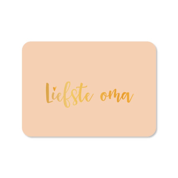 Ansichtkaart  | Liefste oma | Liggend