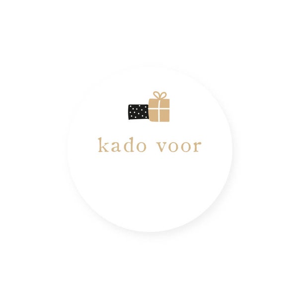 Sticker Rond | 45 mm | Kado voor