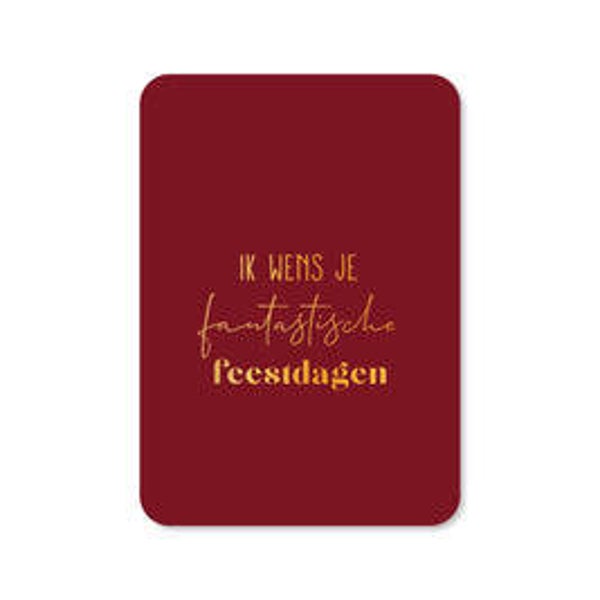Ansichtkaart | Ik wens je fantastische feestdagen
