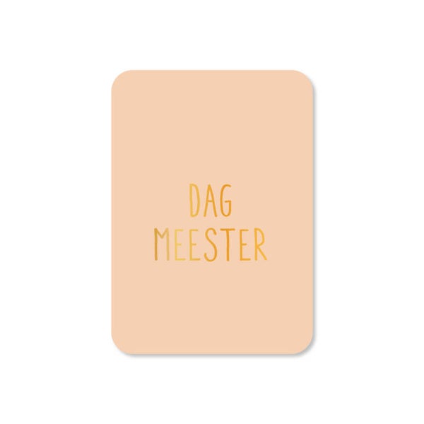 Cadeau Kaartje | Dag meester