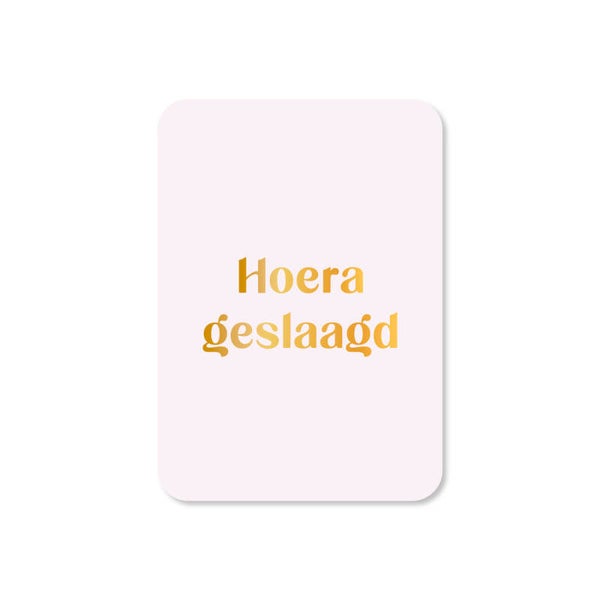 Cadeau Kaartje | Hoera geslaagd