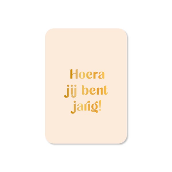 Cadeau Kaartje | Hoera jij bent jarig!