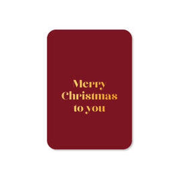 Cadeau Kaartje | Merry Christmas to you