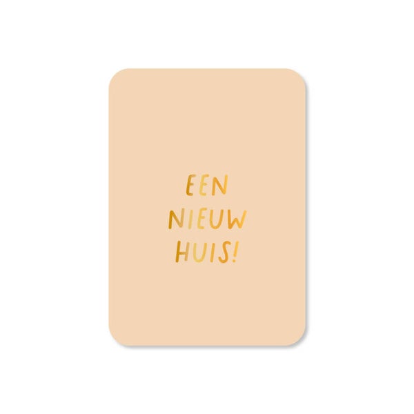 Cadeau Kaartje | Een nieuw huis