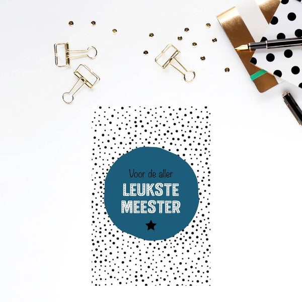Cadeau Kaartje | Leukste meester