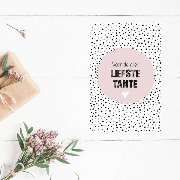 Cadeau Kaartje | Liefste Tante