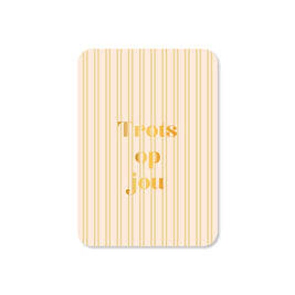 Cadeau Kaartje | Trots op jou | Stripes