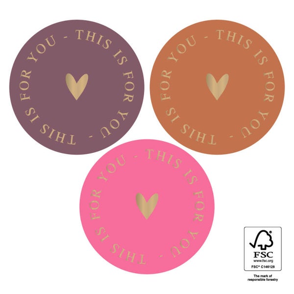 Sticker Set | 55 mm | This is for you | Warm