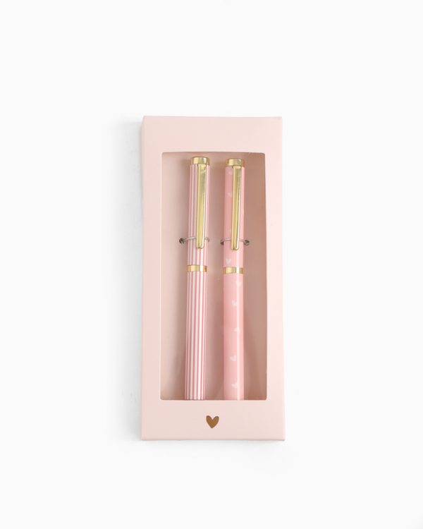 Stationery | Pennen Set | Pink Hearts