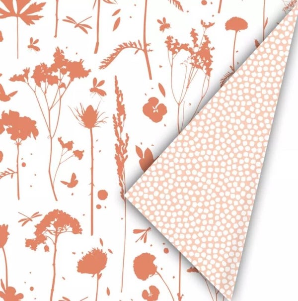 Cadeaupapier | Spring Cubes / Grow | peach