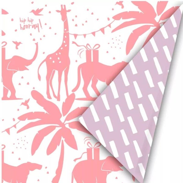 Cadeaupapier | Tropical Party | pink