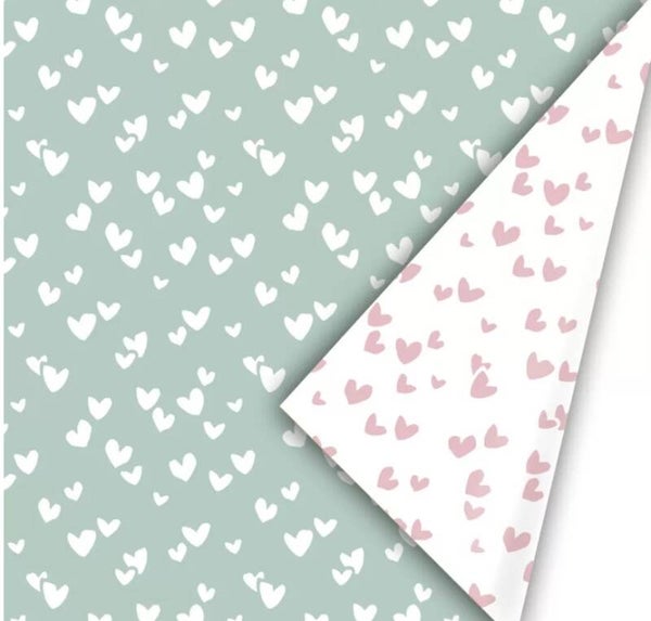 Cadeaupapier | Solo Hearts | mint