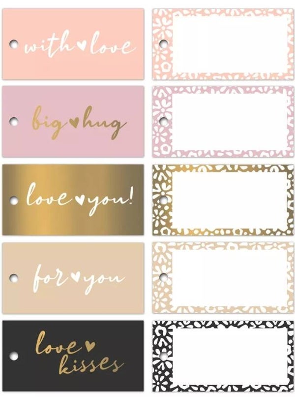 Cadeau Label Set | Coeurs de Fleurs
