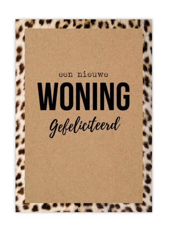 Ansichtkaart | Wild | Nieuwe woning