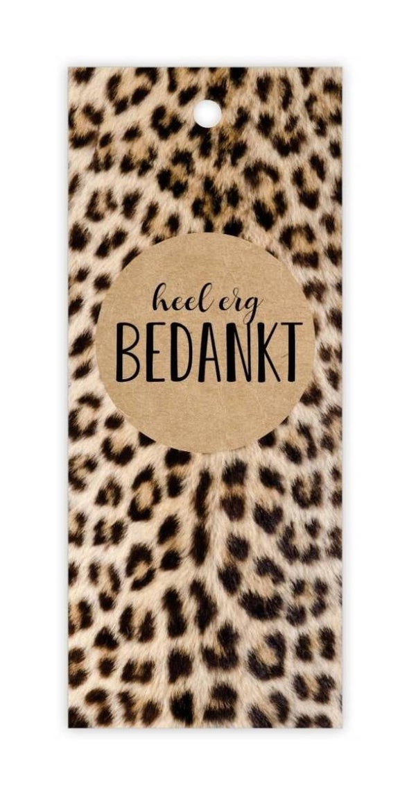 Cadeau Label Dubbel | Wild | Heel erg bedankt