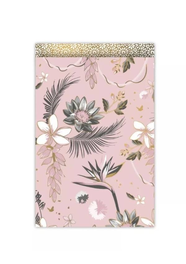 Cadeau Zakje | 12 x 19 | Tropical Garden | Pink