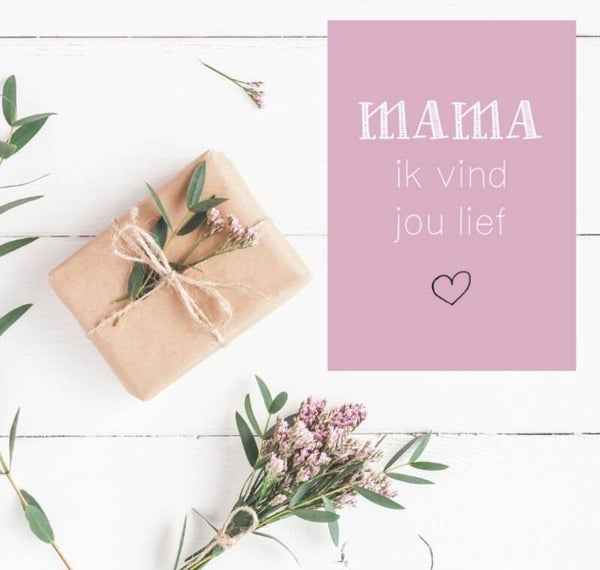 Ansichtkaart | Mama ik vind jou lief