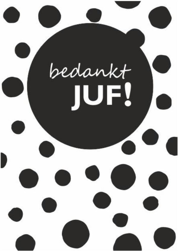 Kaart Enkel | Bedankt juf!