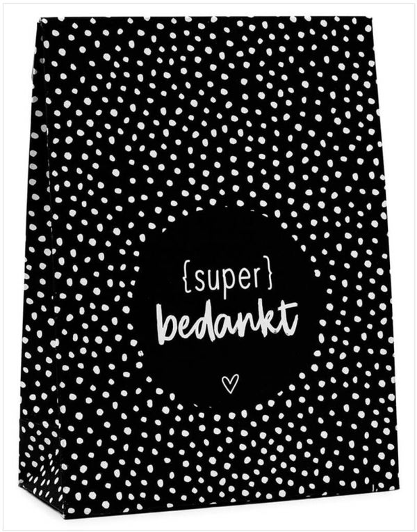 Gift Bag | Met sluitstrip | Super bedankt