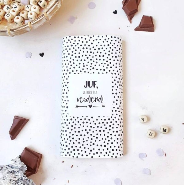 Chocolade wikkel | Juf je hebt het verdiend!