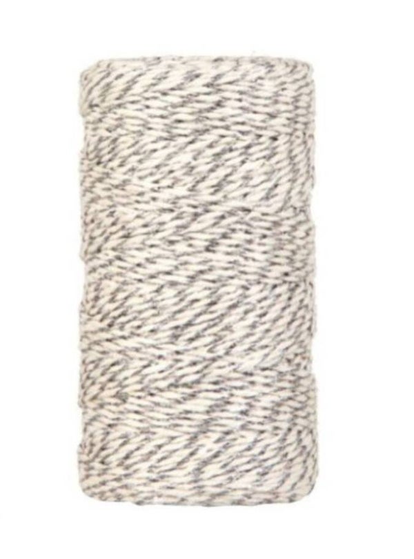 Katoen Twist Touw | Cream Silver