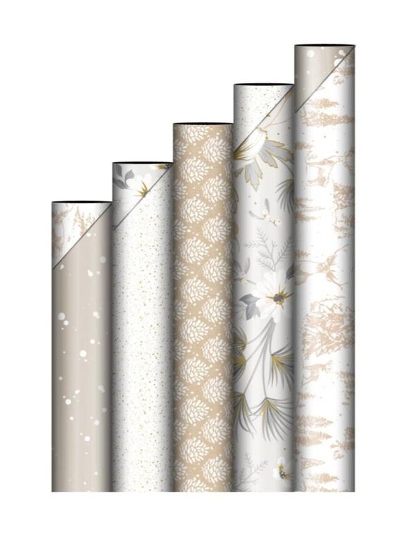 Cadeaupapier Set | Signature Christmas | Natural